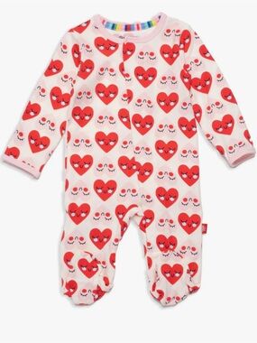 Magnetic Me Lookin’ Love Footie Sleeper 3-6 months Hearts Modal